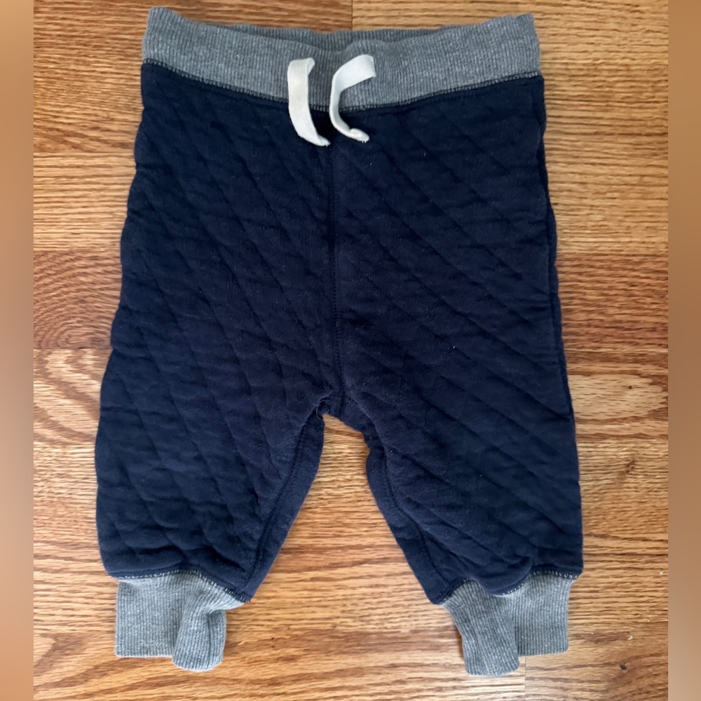 Baby Gap quilted navy pants 12-18